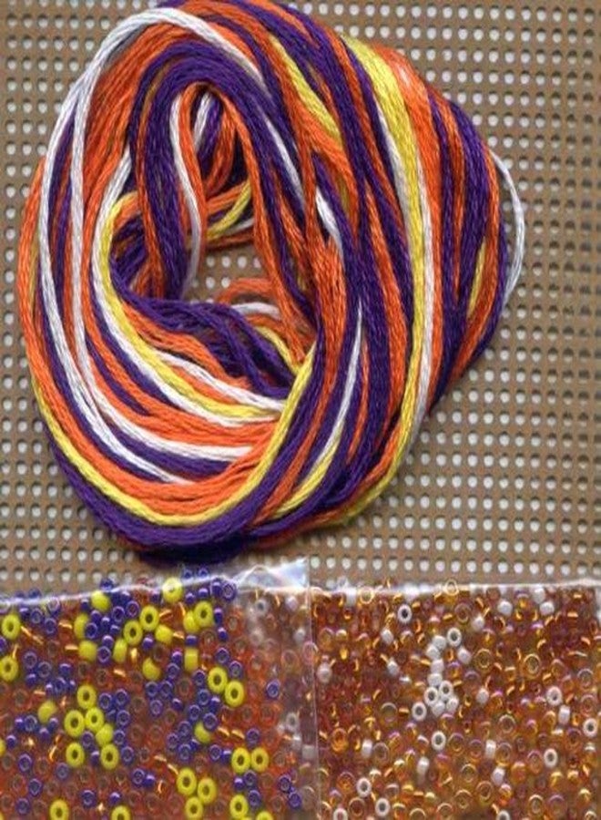 Mill Hill Candy Corn Beaded Counted Cross Stitch Halloween Ornament Kit Mill Hill 2011 Autumn Harvest MH18-1201 - Image 3