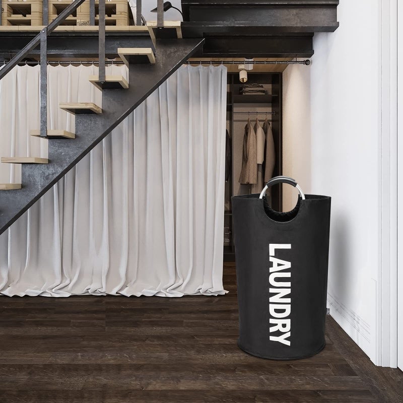 JIAHAO Portable Storage Bag, Oxford Cloth Folding Laundry Basket for Home &  Travel - Image 4