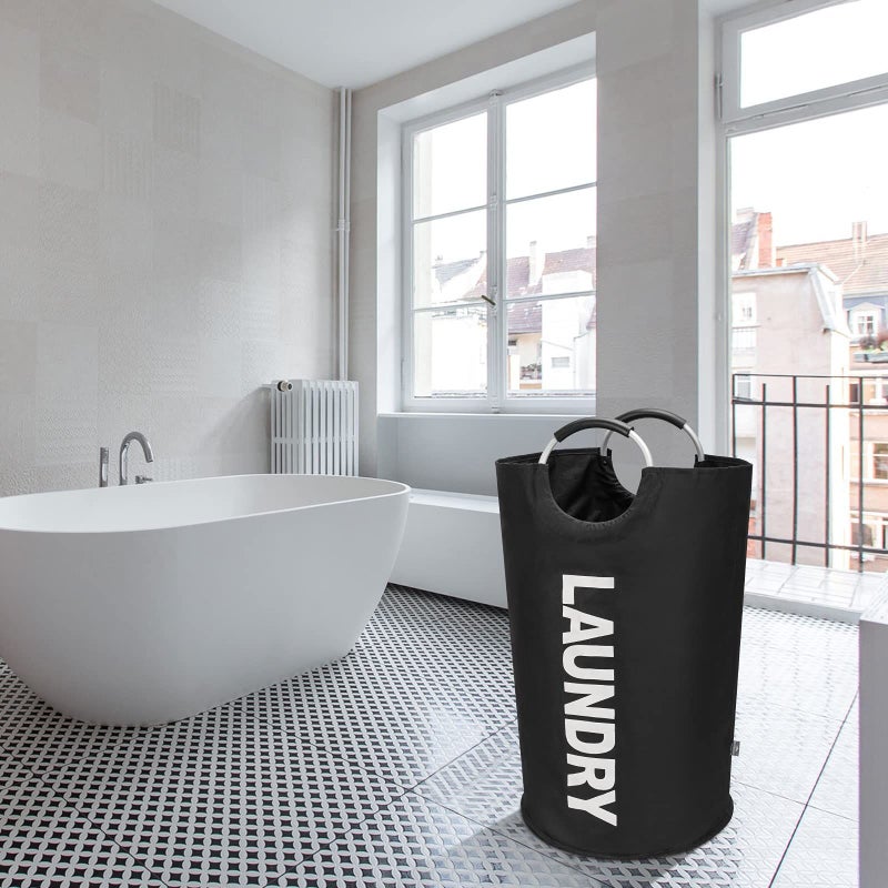 JIAHAO Portable Storage Bag, Oxford Cloth Folding Laundry Basket for Home &  Travel - Image 5