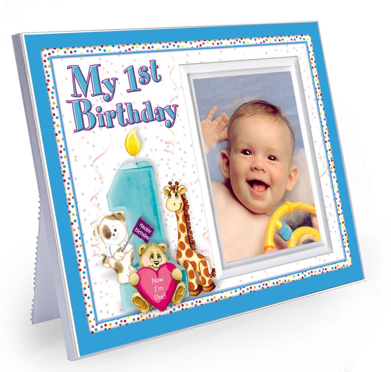 Expressly Yours! Photo Expressions My First Birthday - Picture Frame Gift - Boy - Image 1