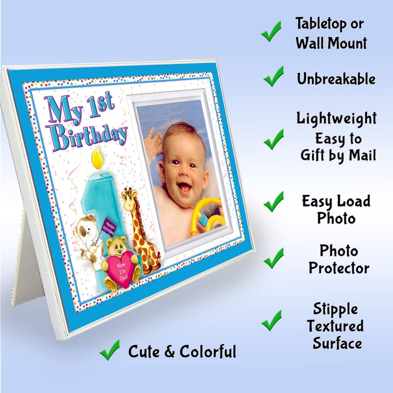 Expressly Yours! Photo Expressions My First Birthday - Picture Frame Gift - Boy - Image 2