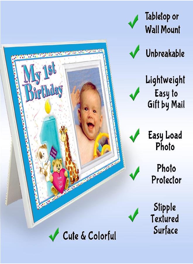 Expressly Yours! Photo Expressions My First Birthday - Picture Frame Gift - Boy  - Image 2