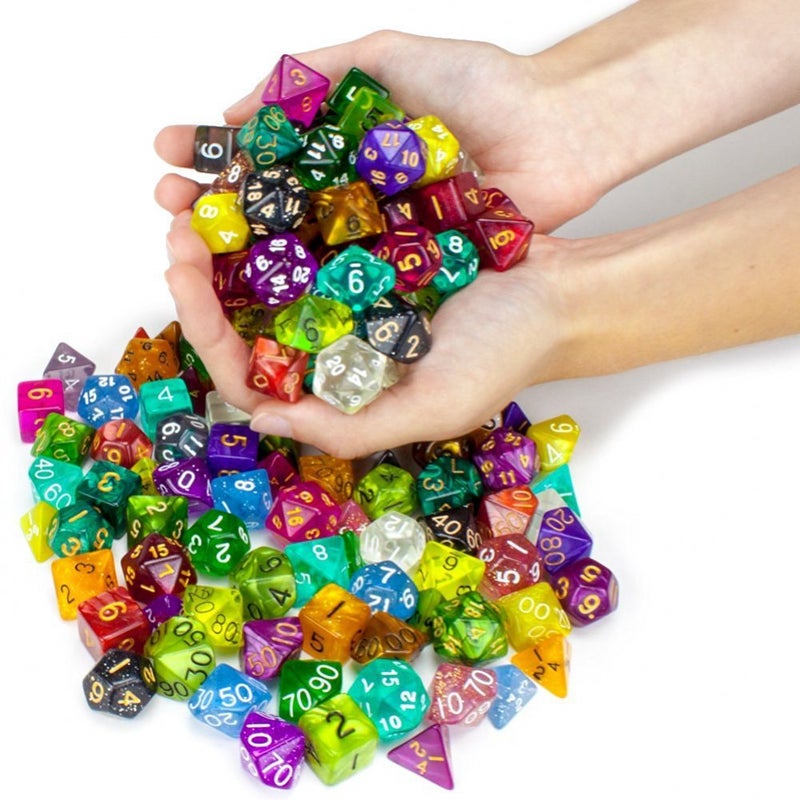 Wiz Dice Series II - DND Dice Set (105 Dice, 15 Sets of 7 Unique Colors) Role Playing Dice Accessories for TTRPG MTG Dice Games -D&D Dice Game Sets in Unique Finishes - Image 3