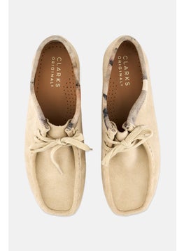 clarks Women Wallabee Lace Up Casual Shoes, Beige  - Image 3