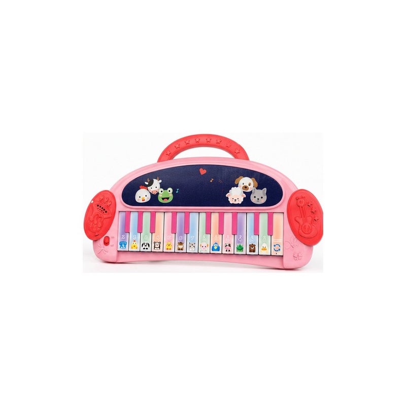 Melody Time: Children's Piano Keyboard Toy for Toddlers, Pink Musical Learning Instrument - Image 1