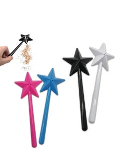 KASTWAVE Magical Salt Shakers 4 Pack Salt and Pepper Shaker Magic Wands Pentagram Shape Salt Dispenser Kitchen Accessories Designed to the Perfect Addition to Your Dining Experience  - Image 1