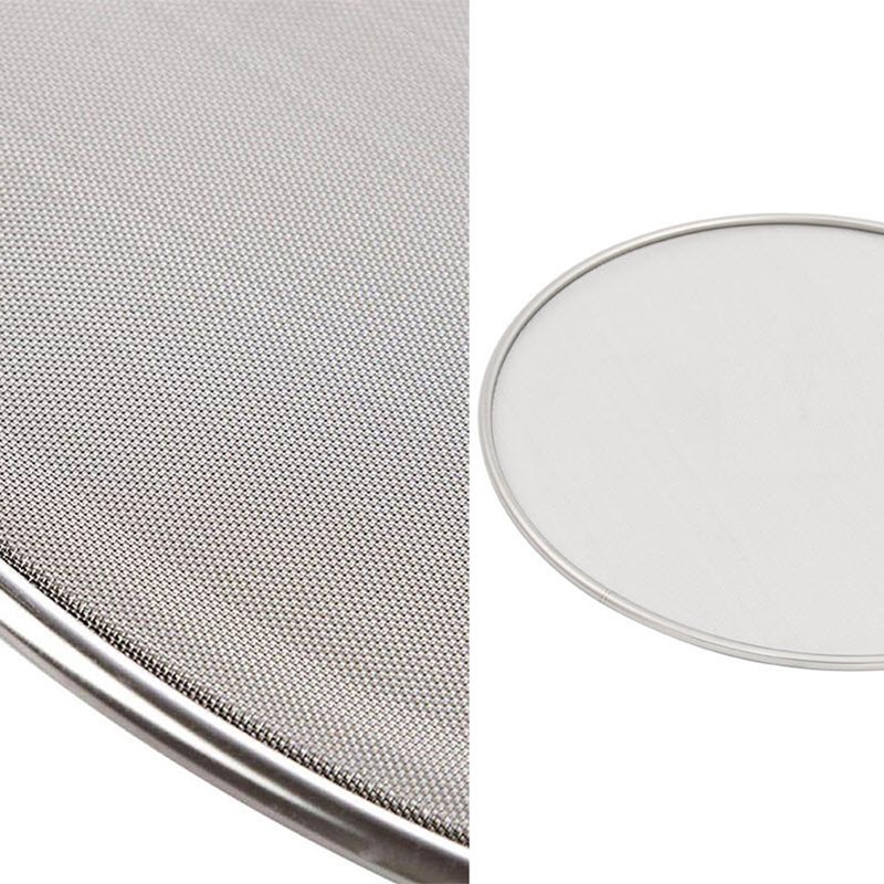 1pc 21cm Air Fryer Mesh Stainless Steel Anti Grease Splash Scald Proof Frying Pan Cover Oil Net - Image 3