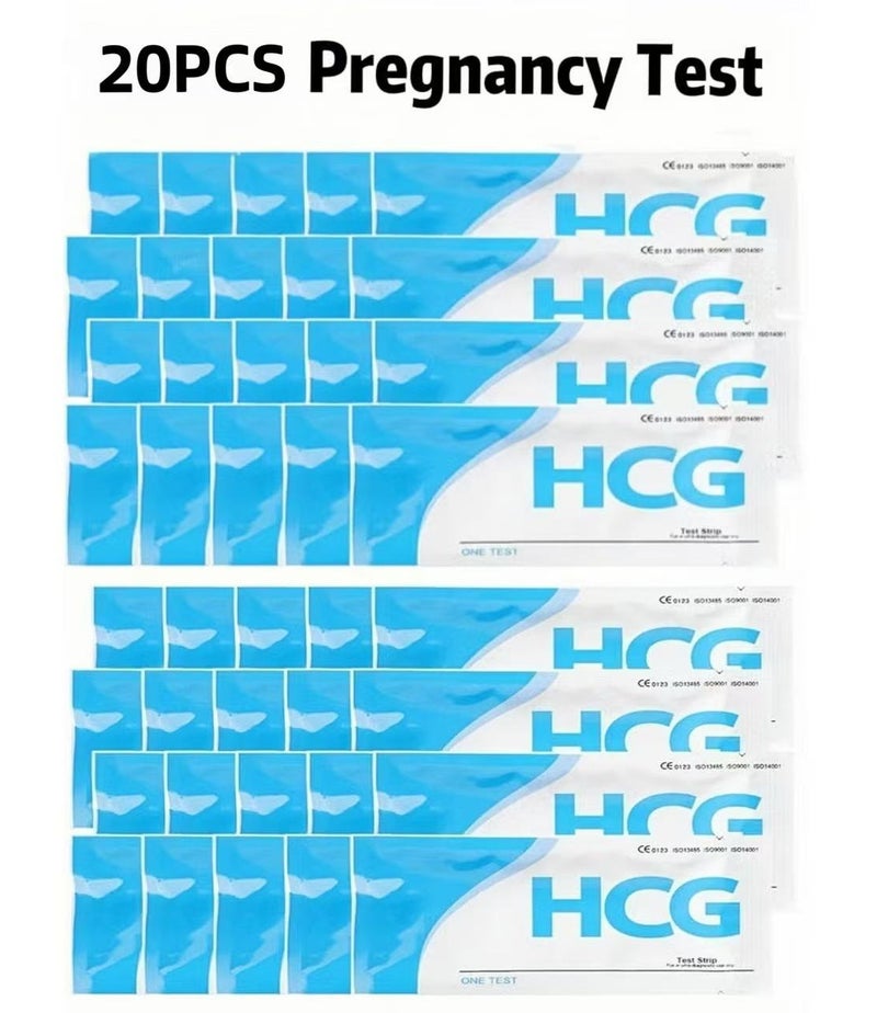 HCG 20 Pcs Pregnancy Test Strips, Early Detection Pregnancy Tests Kit, Highly Accurate Fast Results - Image 1