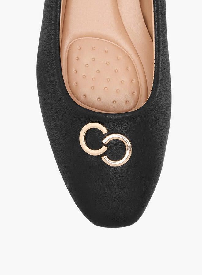 سيليست حذاء باليرينا نسائي سهل الارتداء بلمسة معدنية - Image 4