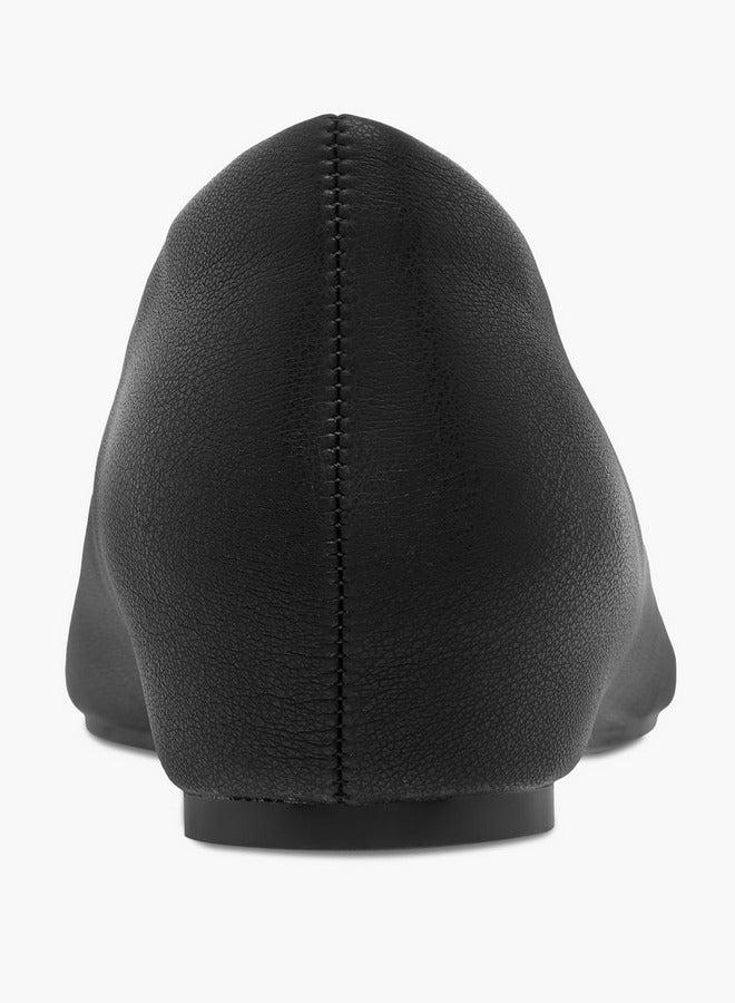 سيليست حذاء باليرينا نسائي سهل الارتداء بلمسة معدنية - Image 5