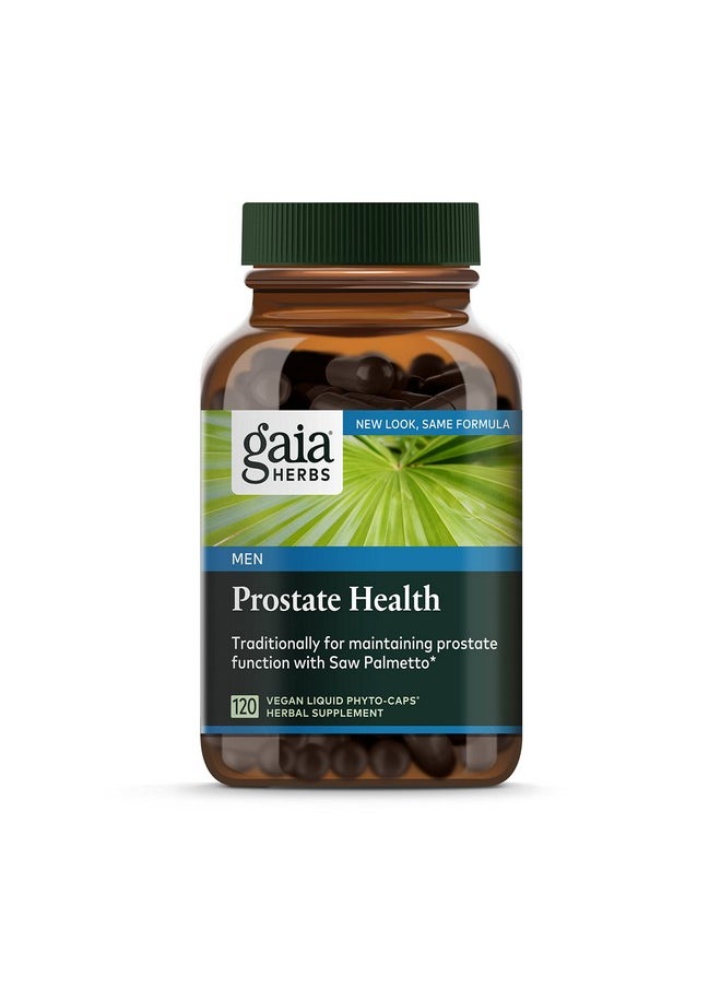 Gaia Herbs Prostate Health Supports Prostate Health And Function For Men With Saw Palmetto Green Tea Nettle Root And White Sage 120 Vegan Liquid Phytocapsules (40Day Supply)  - Image 1