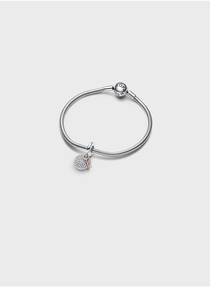 باندورا Key To Happiness Double Dangle Charm