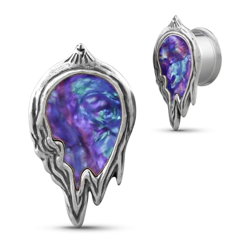 COOEAR Stainless Steel Ear Tunnel and Plug Flesh Gauges for Earrings Melt Photo Frame Design Piercing Expander Stretchers 2g - Image 1