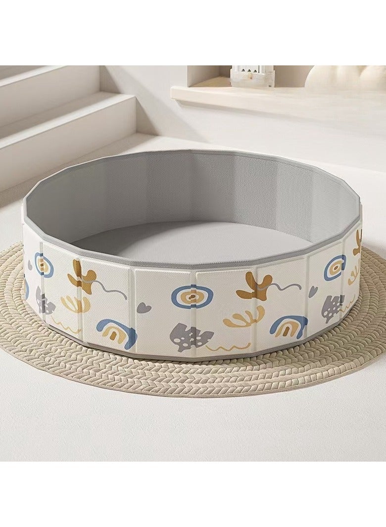 general Children's toy sand pool home folding fence indoor play sand digging tool diameter 80cm - Image 3