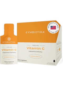 Cymbiotika Liposomal Vitamin C 1000Mg, Healthy Immune System Support, Boost Collagen Production, Citrus Vanilla Flavor, 15 Ml Pouches (Pack Of 30)  - Image 1