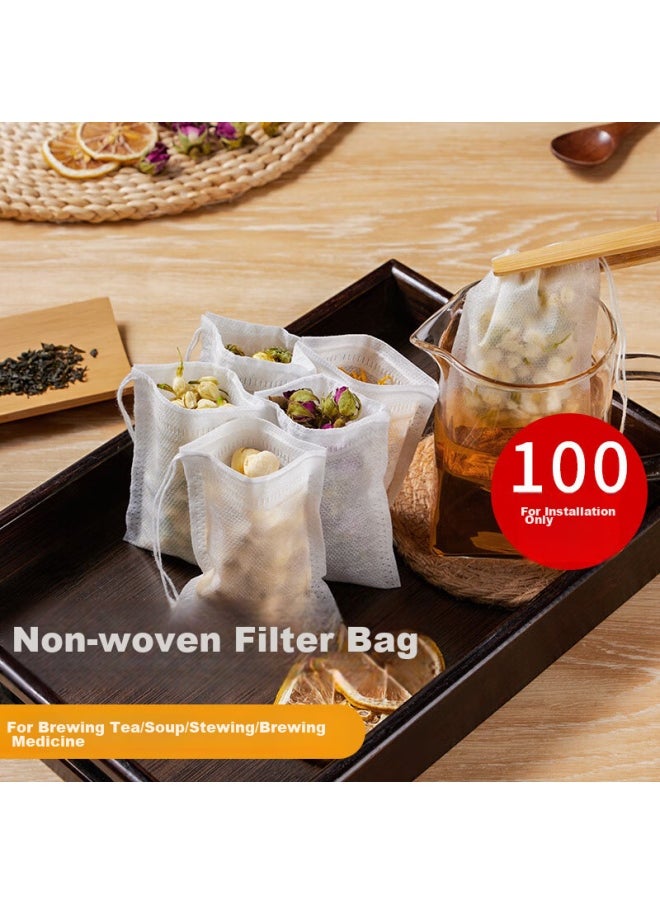 Bai Jie Baijie Tea Bags, Chinese Herbal Medicine Gauze Bags, Spice Bags, Filter Bags, Marinade Bags, Gauze Bags, Non-woven Chinese Herbal Medicine Bags, 100 Pieces  - Image 1
