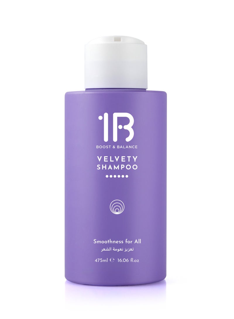 1B Velvety Smoothness for All Shampoo 475ml – With Berries Extract & Cherry Oil | Frizz Control, Repair & Softness | For Dry, Dull, or Damaged Hair | Suitable for All Hair Types - Image 1