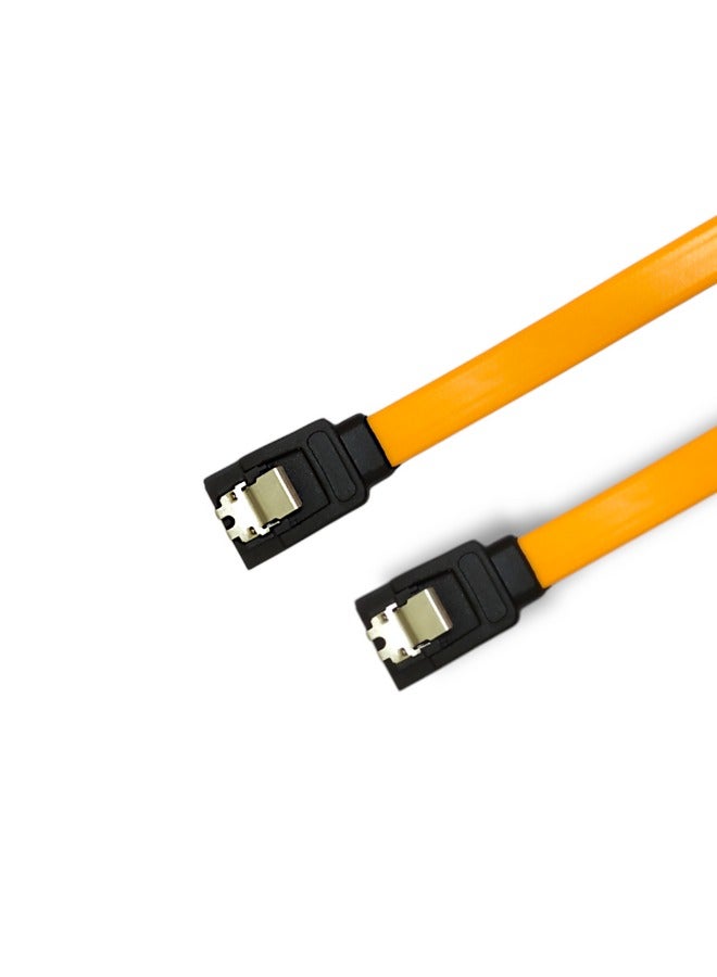 كابل داتا SATA داخلي بطول 40 سم – لتوصيل أقراص HDD وSSD، لون برتقالي  - Image 1