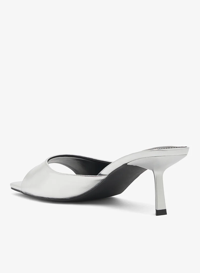 RAID  Metallic Heeled Mule Sandals for Women | Best Price UAE