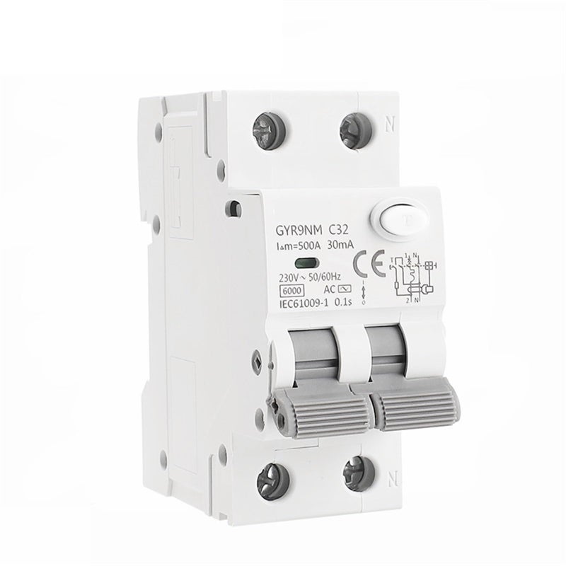 2P 32A 30mA AC Type Magnetic Circuit Breaker with Over Current and Leakage Protection Din Rail - Image 2