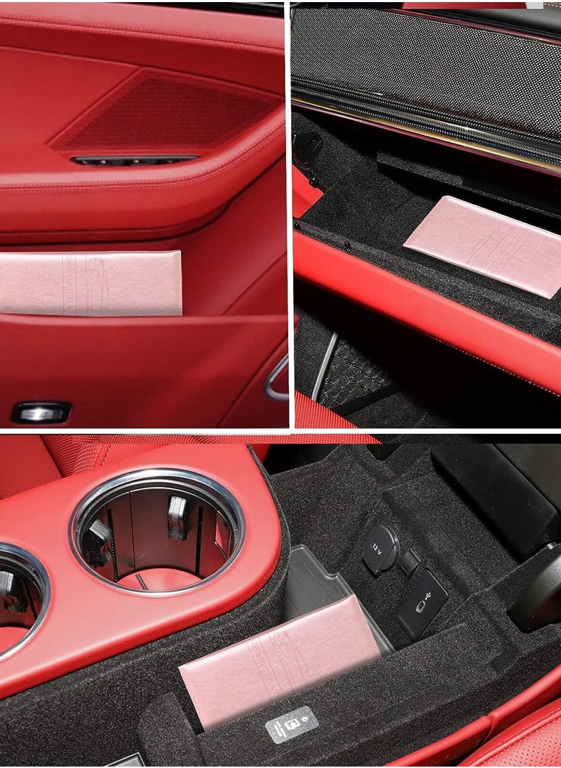 joyzzz - Car Registration & Insurance Card Holder, Auto Glove Box Organizer Document Wallet Leather Manual Folder Vehicle Compartment License Case Truck Accessories or ID, Driver's License - Men&Women, Pink - Image 1