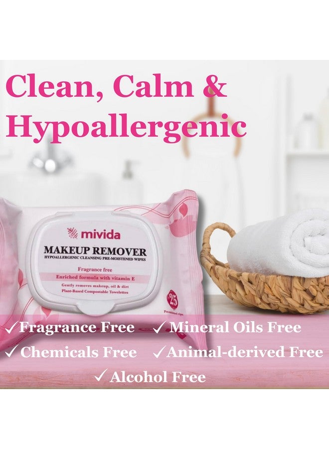Mivida Makeup Removal Wipes (1 Vitamin E 25 Count) - Image 3