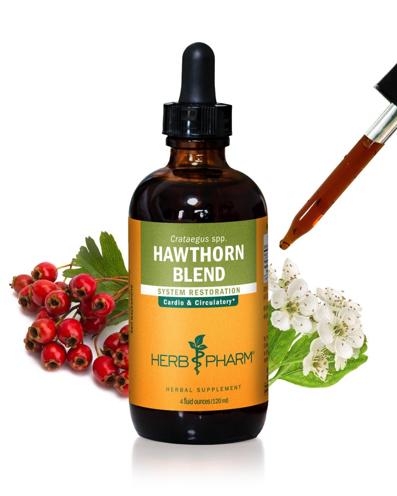 Herb Pharm Hawthorn Blend Liquid Extract for Cardiovascular and Circulatory Support 4 Ounce