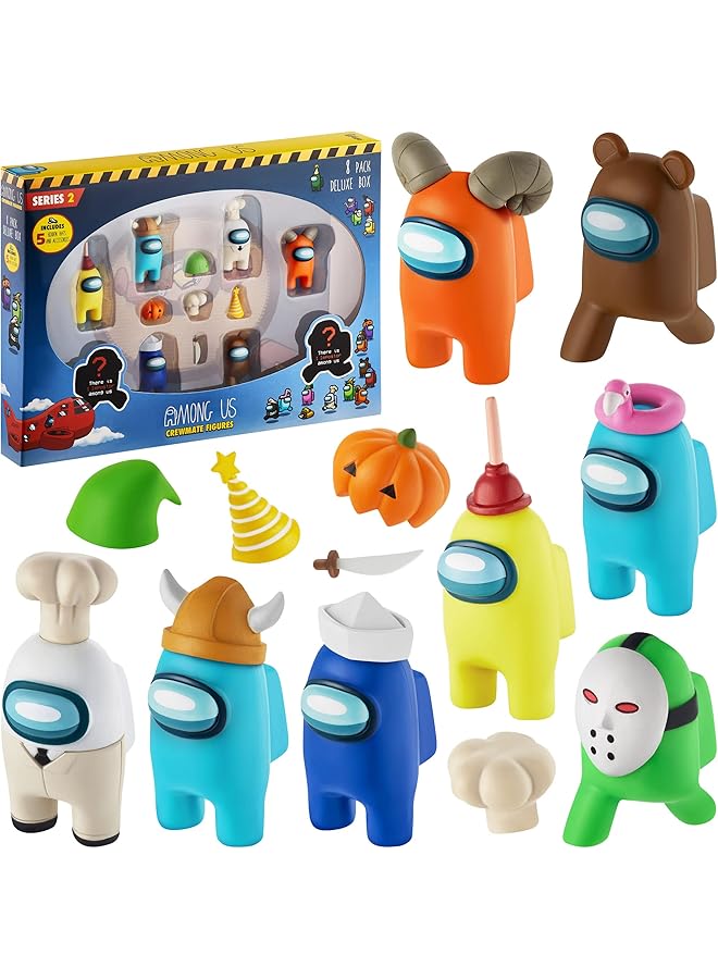 Among Us 8 Pcs Collection Crewmate Figures Deluxe Box 16 - Image 1