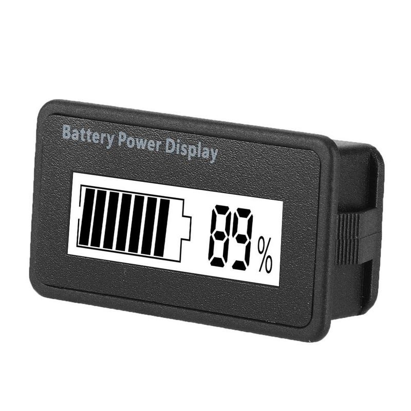 Universal Battery Capacity Indicator 12V 48V LCD Voltage Meter Backlit Display Reverse Polarity Protection Green Light - Image 4