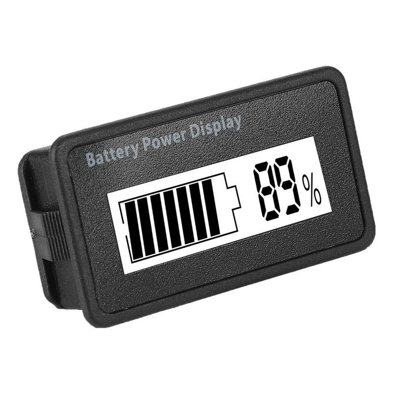 Universal Battery Capacity Indicator 12V 48V LCD Voltage Meter Backlit Display Reverse Polarity Protection Green Light - Image 5