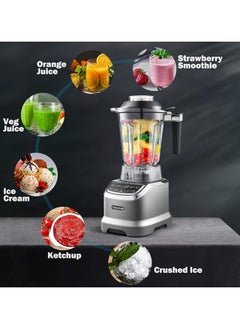 amzchef 2 in 1 Stand Mixer with Two Mixing Containers Blender Mixer, High Performance Mixer 1800 Watt Mixer Smoothie Maker with 6 Blades, Portable 600 ml Bullet Mixer with Lid 1.85 Litre  - Image 2