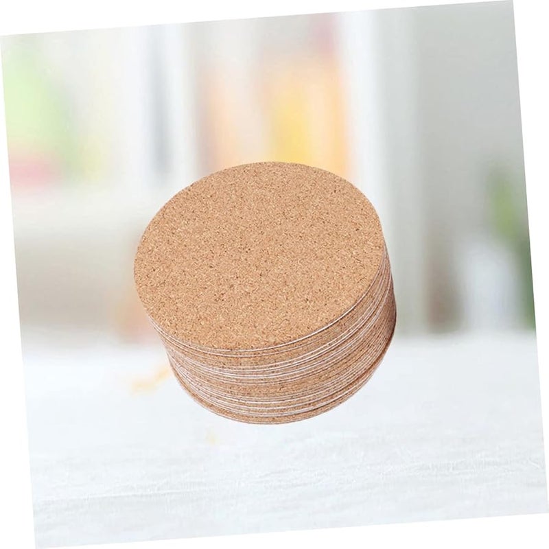 36Pcs Self Adhesive Cork Gasket Strips Round Coasters Insulation Backing Decorative - Image 5