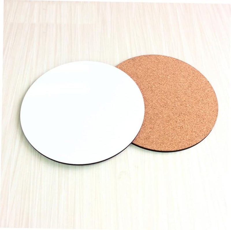 36Pcs Self Adhesive Cork Gasket Strips Round Coasters Insulation Backing Decorative - Image 3