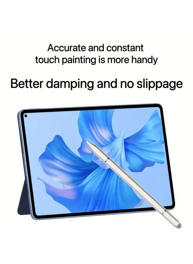 White Boxed Magnetic Capacitive Stylus Pen Battery Free Enhanced Damping For Apple Android Devices - Image 2