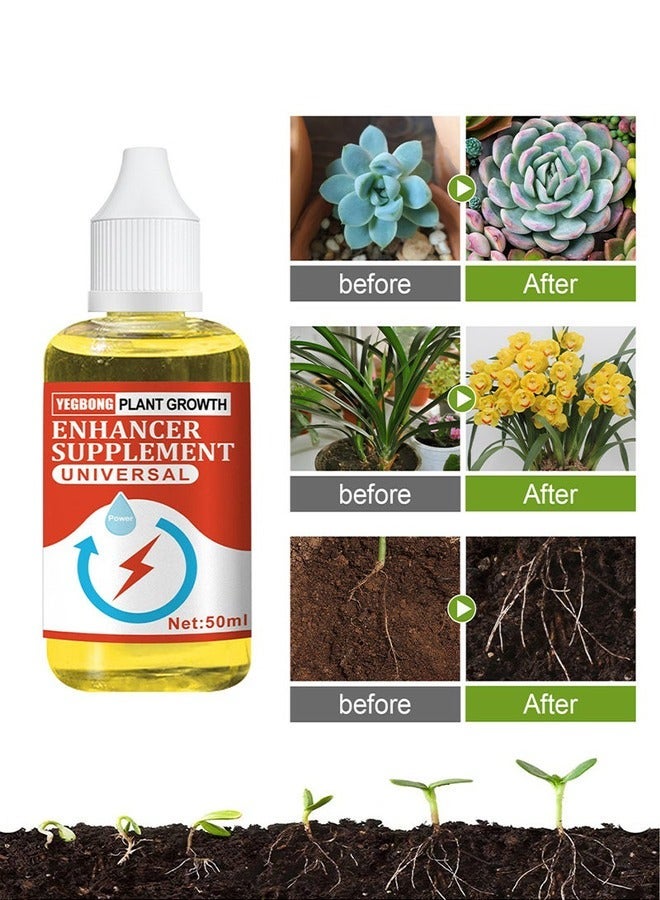 YEGBONG 50ml Plant Growth Enhancer Supplement Concentrate Liquid Fertilizer Nutrient for Transplant Fast Rooting Rescue Disease Seedlings  - Image 1