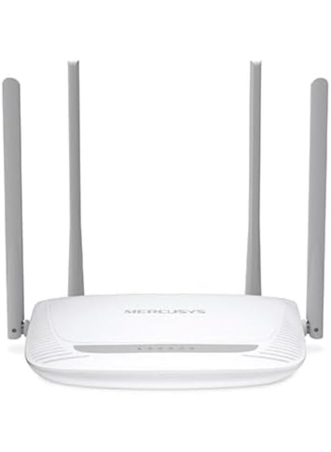 MERCUSYS N300 Wi-Fi Router
SPEED: 300 Mbps at 2.4 GHz
SPEC: 4× Fixed External Antennas, 3× 10/100 Mbps LAN Ports, 1× 10/100 Mbps WAN Port
FEATURE: MERCUSYS APP, Reset Button, IPTV, IPv6, Parental Controls, Guest Network, Easy Installation, ISP Preset (Agile Config) White - Image 4