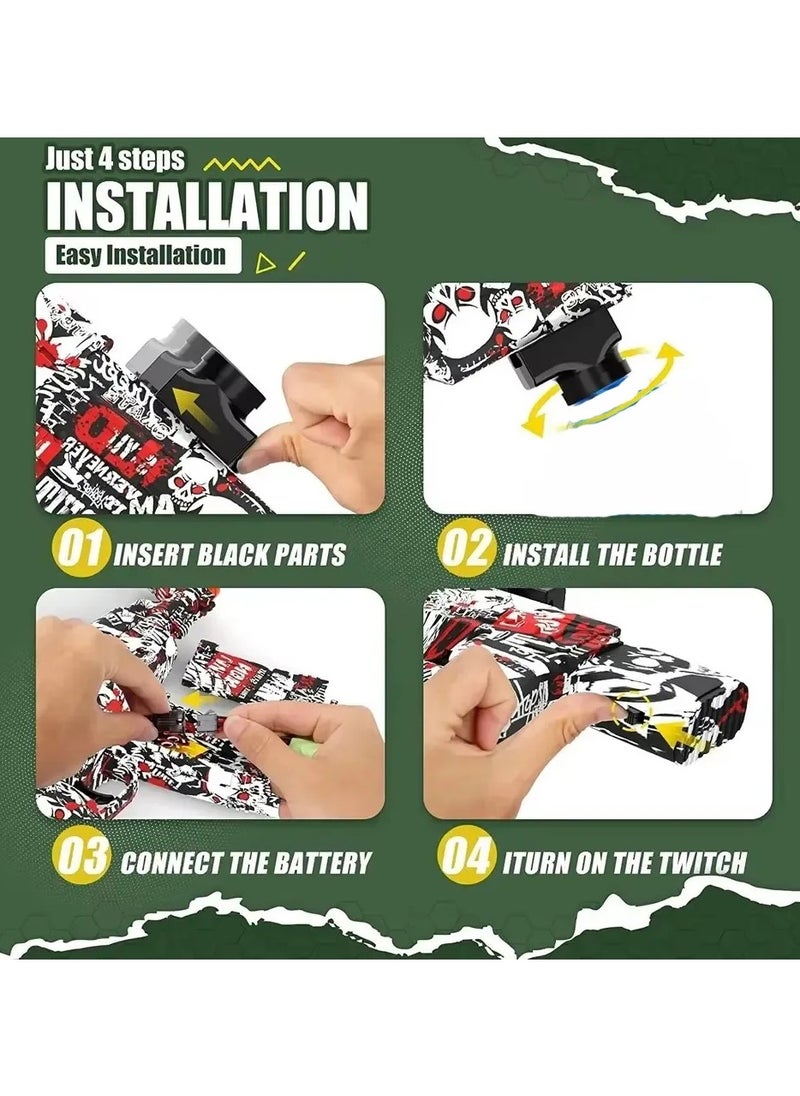 Slant toy Gel ball Electric gun with eco-friendly gel balls with water gel beads fun toys  - Image 4