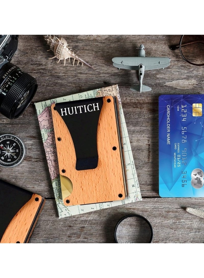 هويتك محفظة خشبية بسيطة للرجال - Image 5