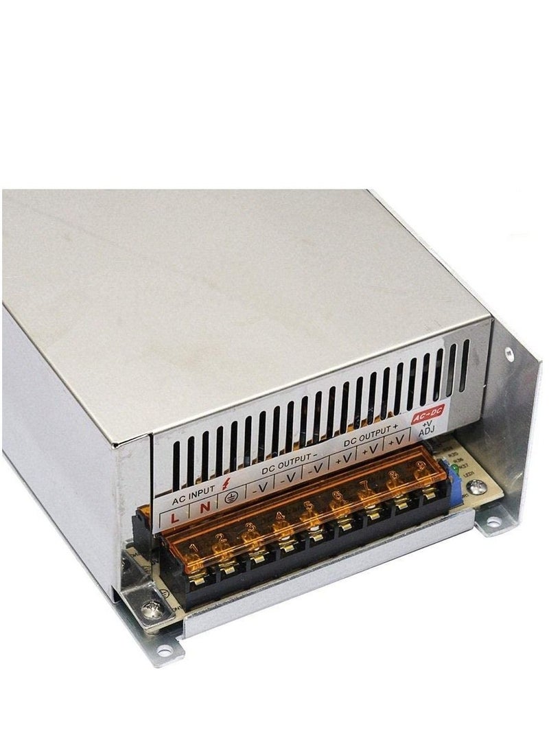 Bluefield Power Supply 110/220V to DC12V 50A 600W Switch Power Supply Driver Power Transformer for CCTV camera/Security System/LED Strip Light(12V 50A)