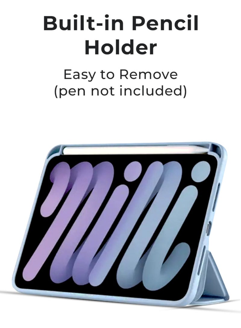 glassology حزمة لجهاز iPad Air 13 (2024) – غلاف Y Fold نحيف وخفيف مع حماية محسّنة للشاشة، وظيفة الاستيقاظ/النوم التلقائية، تصميم مغناطيسي قابل للتثبيت، وحماية مزدوجة الجوانب باللون الأزرق - Image 3