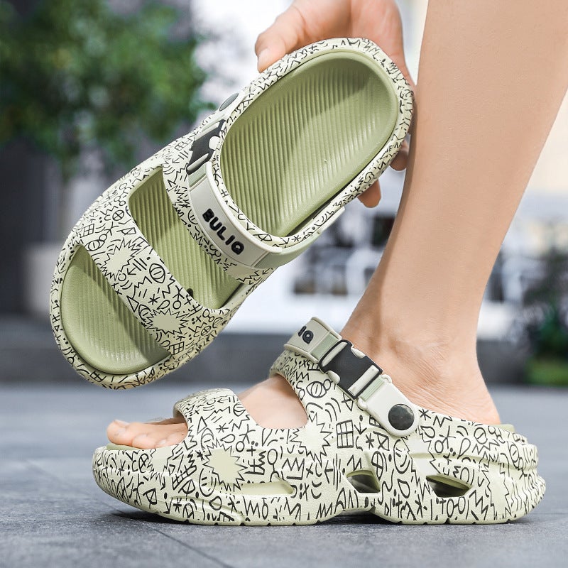 Parent-Child Shoes, New Summer Models, Couples' Thick-Soled Eva Slippers, Thick-Soled Non-Slip Slippers For Boys And Girls, Men'S And Women'S Sandals - Image 1