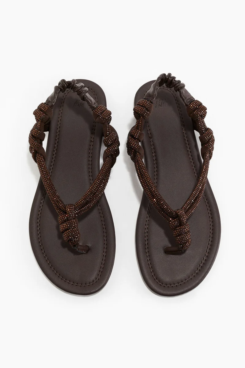 H&M Rhinestone-embellished sandals
