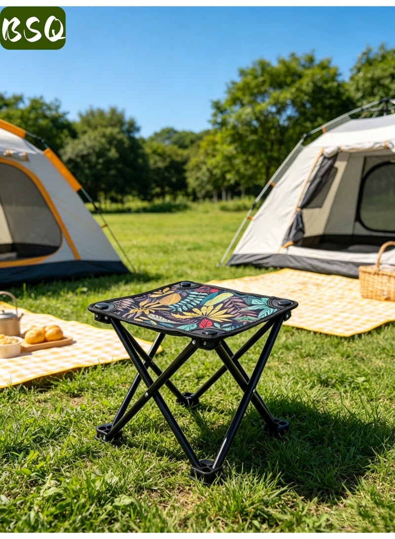 BSQ Portble Folding Camping Chair, Heavy Duty Oxford Fabric, Foldable Lightweight Outdoor Chair for Garden Patio Beaach Picnic Travel - Image 5