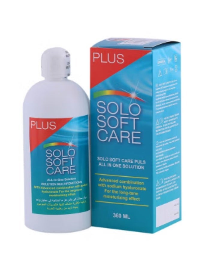Solo Soft Care Plus All-in-One Solution for Soft Contact Lenses – 360ML - Image 3