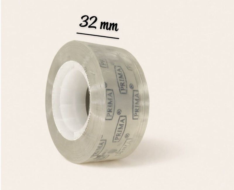 PRYMA 4 pieces of small transparent plastic adhesive tape 18mm * 32mm - Image 2