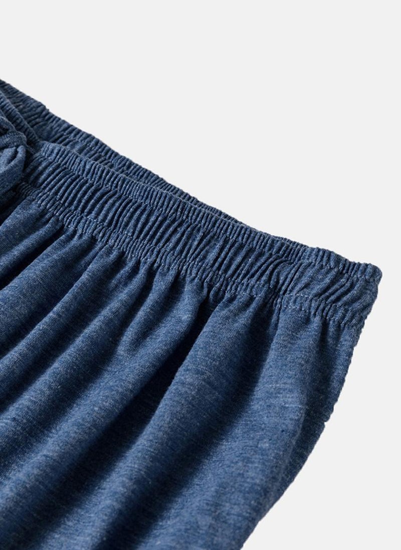 YUNIQEE Blue Solid Tiered Maxi Skirt - Image 5