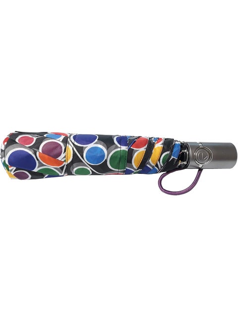 totes Auto Open Auto Close Umbrella With NeverWet technology Viney Dot 43 Coverage