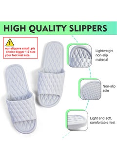SKY-TOUCH Bathroom Anti-slip Shower Indoor Soft Light Weight Flat Sandals Slippers for Indoor Outdoor Grey  - Image 2