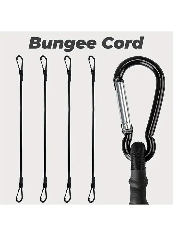 4pcs 24Inch Heavy Duty Bungee Cords with Hooks for Outdoor Camping Cargo Bike Transport - Image 2