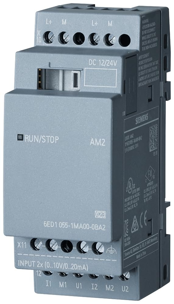 Siemens STLOGO 6ED1055-1MA00-0BA2 Logo AM2 0BA2 PLC Expansion Module 24 V/DC